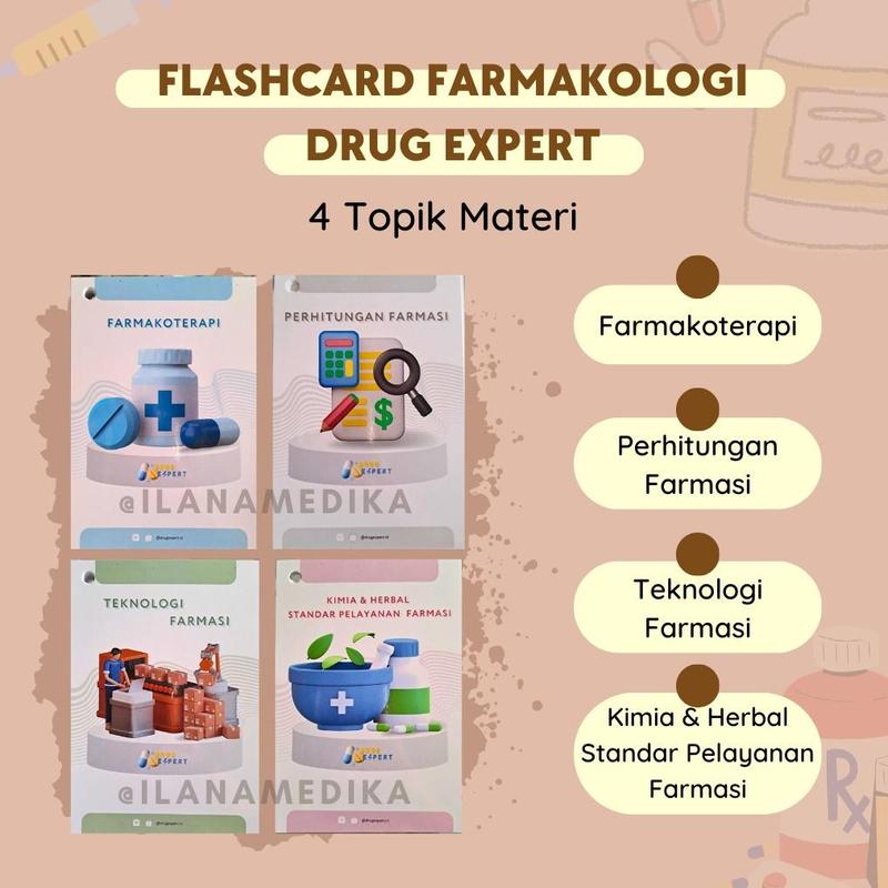 de-Flashcard of Pharmacy Farmasi Farmakologi Buku Kedokteran Farmasi 2