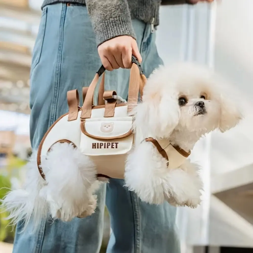 Multifunctional Double Shoulder Dog Carrier Backpack Breathable Washable Pet Strap Artifact Adjustable Dog Outing Bag Travel