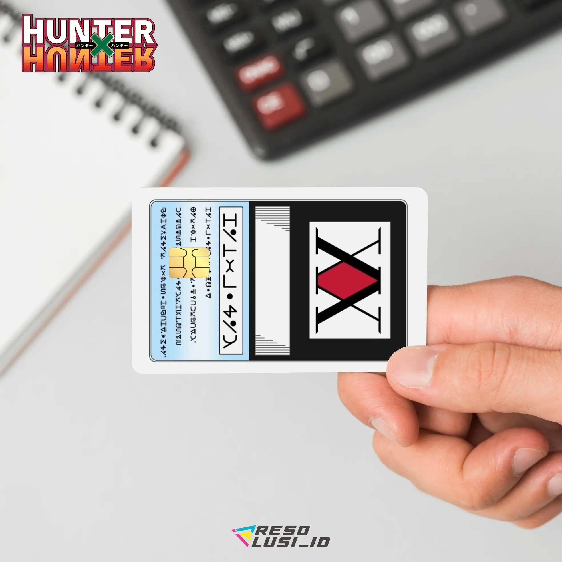 HUNTER X HUNTER LICENSE | Skin/Sticker Kartu ATM - HxH License