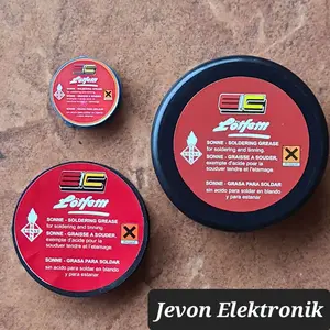 Lotfet Pasta Solder Flux EIC Merah Kecil Tanggung Besar Jumbo Red Lotfett