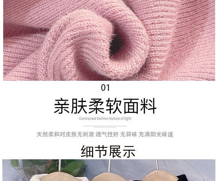 Product Introduction of Áo Len Cổ Lọ Cho Bé Gái, Lót Lông Cừu Một Lớp, Áo Chui Đầu Trẻ Em, Thời Trang Mới Mùa Thu Và Mùa Đông, Cho Trẻ Em Và Trẻ Sơ Sinh, Áo Lớp Nền Có Đệm Nhung, Màu Trắng 4