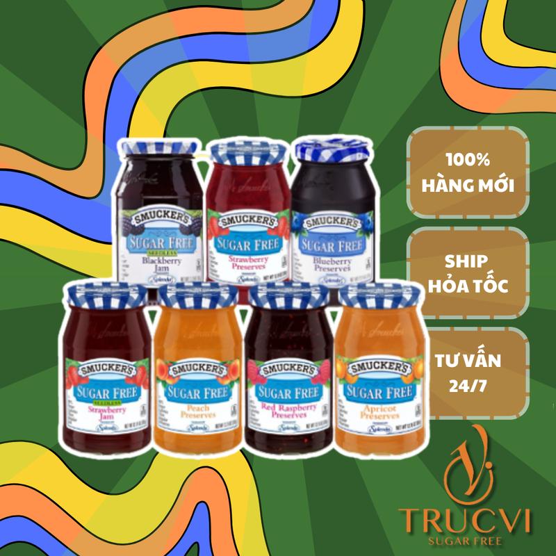 Mứt trái cây không đường Smuckers ( eat clean, diet, tiểu đường ,gymer ) 1