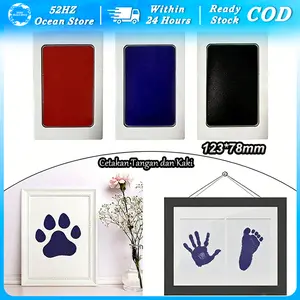 Baby Ink Pad Stempel Tinta Cap Tangan Kaki Bayi Tangan Bayi Bersih Aman Praktis Kenang Kenangan