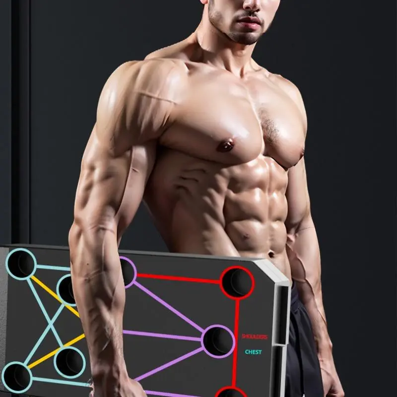 Multifunctional Push Up Board, 1 Set Home Fitness Board for Chest & Abdominal Muscle Training, Fitness Equipment for Home Gym