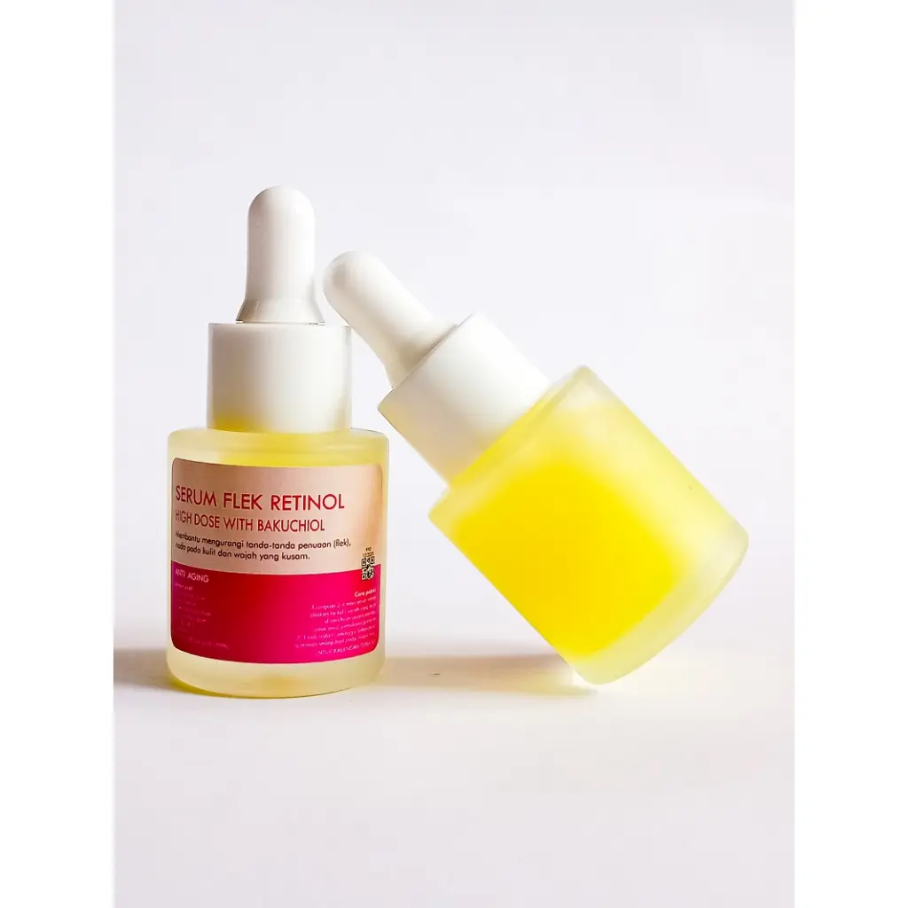 SERUM FLEK RETINOL HIGH DOSE PINK || Flek Membandel || Flek Melasma || Bopeng || HTMH || Anti Penuaan || Serum Flek Tebal Perawatan Wajah || Memudarkan || Mencerahkan Kerutan Essence Hitam Kusam Pencerah