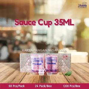 THINWALL VICTORY SAUCE CUP 35 ML CUP PLASTIK CUP SAOS SAMBAL PACK 50