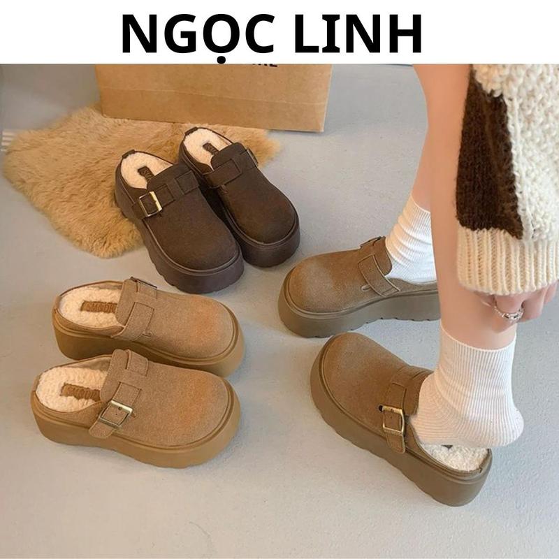 Dép sục nữ Luxa lót lông cừu chất da đẹp chuẩn Loại1 Full Box chuẩn QC 2024 - Giày dép nữ - Shoes, DéP