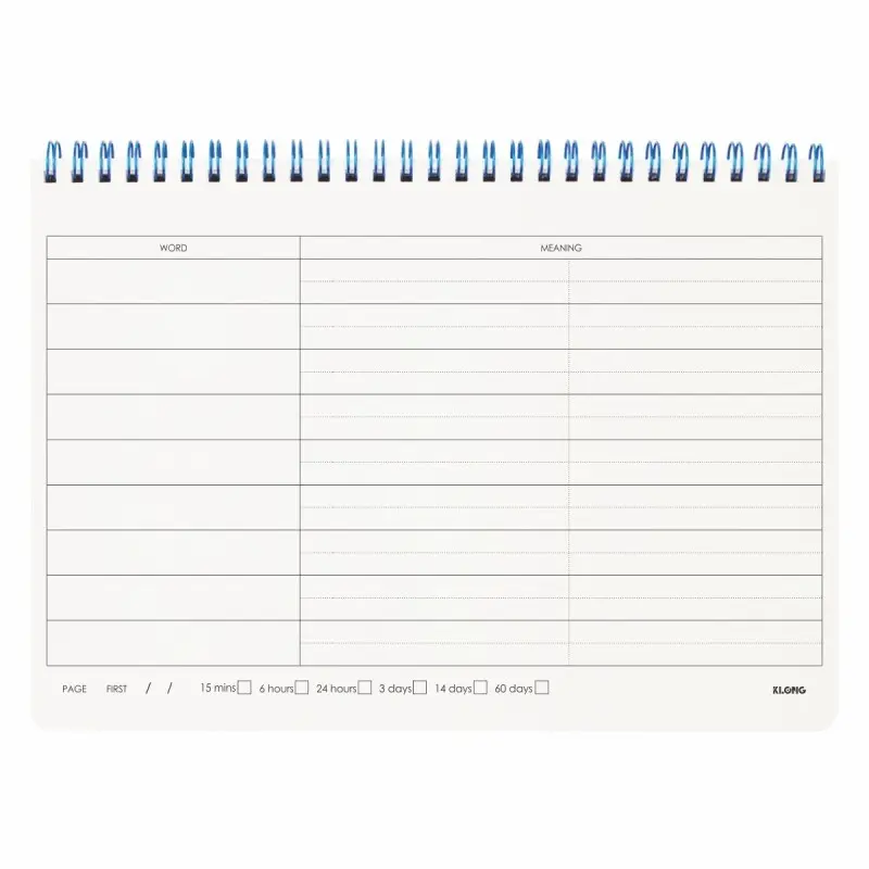 SỔ HỌC TỪ VỰNG KLONG WORD LIST B5 120 TRANG 100/76, MÃ SỐ 917 4