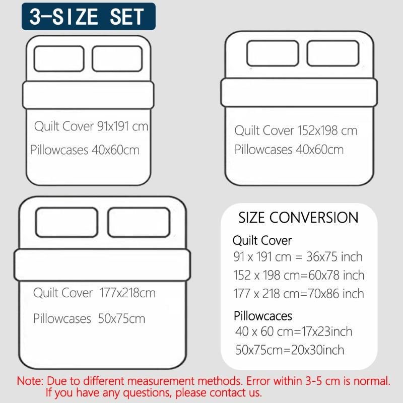 Product Introduction of Cartoon 3 Piece Bedding Set CIN-namoroll Dog Comforter Set Cute 3 Size  Duvet Cover Sets Soft Girls Bedding Set Kids Bedroom Gifts,1 Duvet Cover with 2 Pillowcases, 12