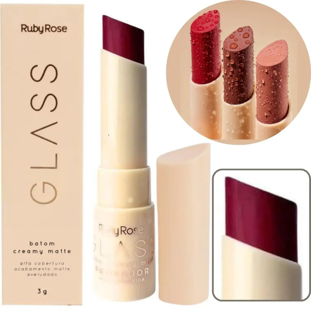 Ruby Rose Glass Batom Creamy Matte Aveludado