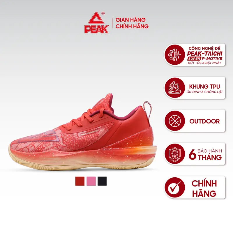 Giày bóng rổ nam PEAK TAICHI BIG TRIANGLE 3 Year of Dragon  ET41107A 0