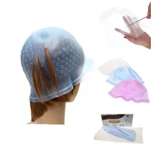BBS Magic Cap Topi Highlight Cat Rambut Topi Bleaching Topi Cat Semir Rambut FREE jarum warna Biru Pink Putih