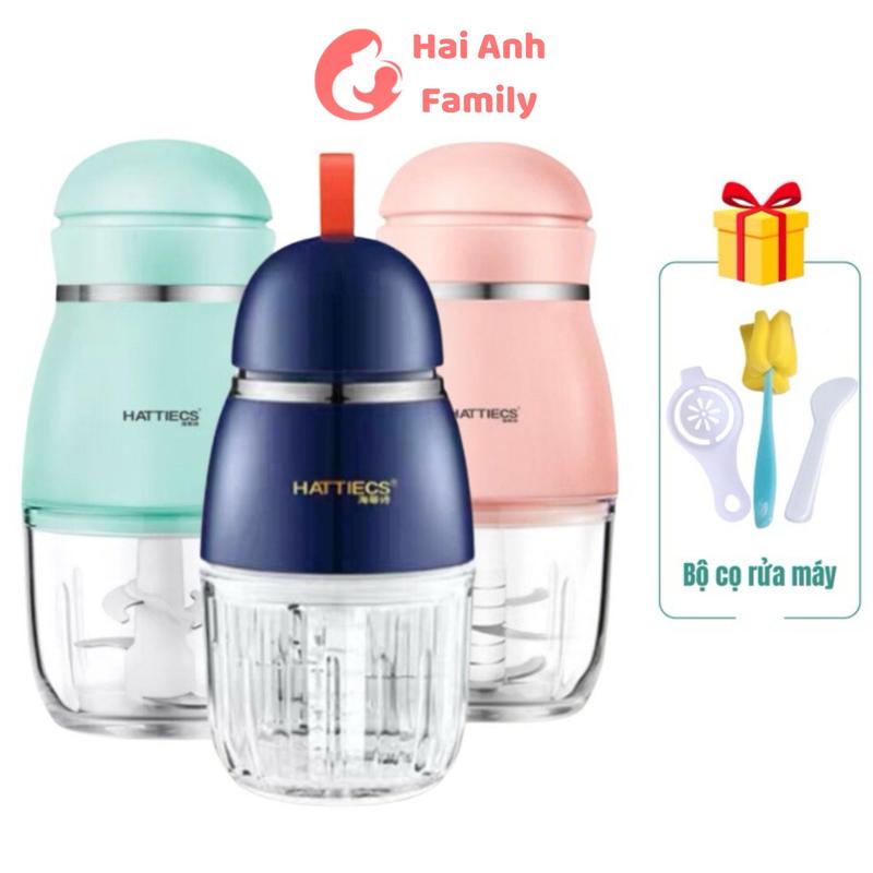 HATTIECS Máy xay đa năng 6/8 luoi  cối 0.3L bảo hành 18 tháng cam kết chính hãnġ