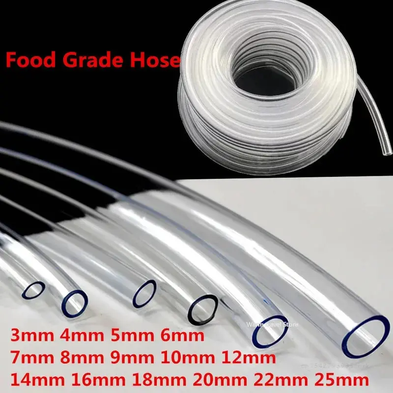 4mm 6mm 8mm10mm 12mm PVC Pants Pipe Transparent Pipe Food Grade Pipes 8mm Rubber Tube Hoses Aquarium Tubing Pump Pants Hosing