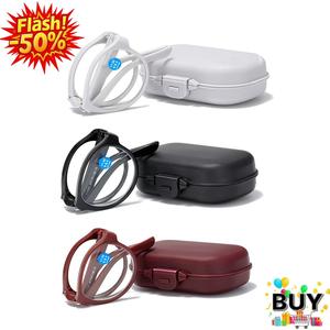 แว่นตาอ่านหนังสือแบบพับได้, คุณภาพระดับพรีเมียม, พร้อมเคสแบบพกพา, แว่นตาป้องกันแสงสีฟ้า, สำหรับผู้หญิงและผู้ชาย, วัยกลางคนและผู้สูงอายุ, มีสีแดงและสีดำ แว่น