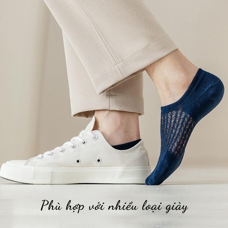 [Combo 5 Đôi] Tất Lười Nam Nữ TL02 Thiết Kế Dạng Lưới Thoáng Khí Chống Hôi Chân 5