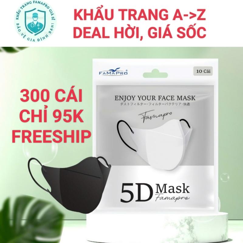 300 cái khẩu trang 5D Famapro dạng túi zip Nam Phụ Kiện