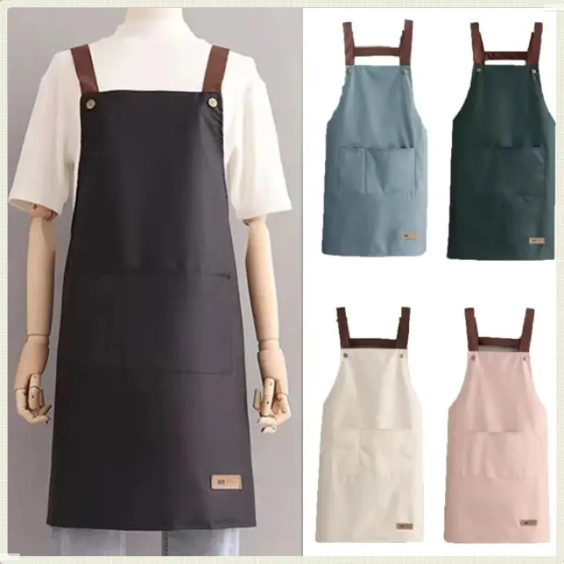 Apron Chef, Kualiti Premium, Kalis Air dan Tahan Minyak, dengan Poket