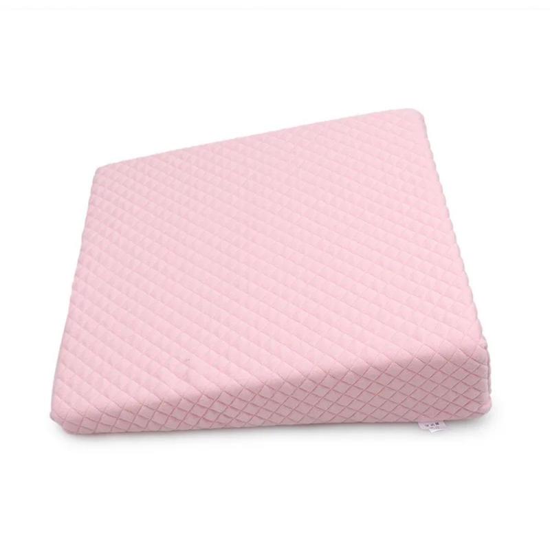 Newborn Baby Sleep Pillow Anti Baby Spit Milk Crib Cot Sleep Positioning Wedge Anti-Reflux Cushion Cotton nursing pillow 4