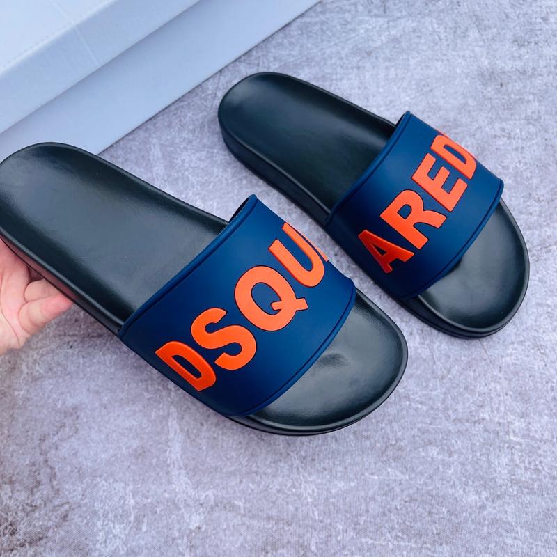 Dép DSQ màu navy 2024,Dép lê thời trang cao cấp vừa size 5 Slipper DéP 6