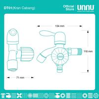 Gambar UNNU Kran Cabang - DT01 1/2" dari UNNU.official Kab. Gresik 3 Tokopedia