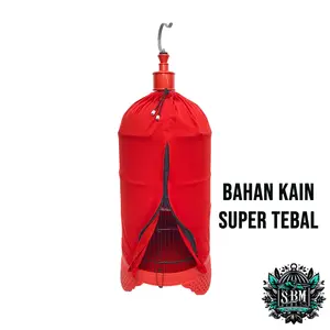 Krodong Sangkar Burung LOVEBIRD / PARKIT / KENARI Diameter 33 Cm | Krodong Sangkar Burung LOVEBIRD Warna Merah