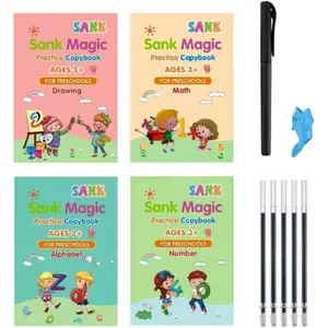 SANK Magic Practice Book 1 Set Isi 4 Buku + Pulpen / Magic Book