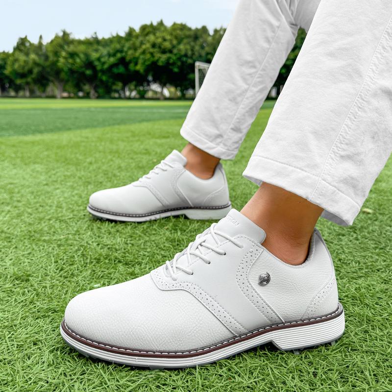 Product Introduction of Professional Golf Shoes Men Spikes Golf Sneakers Outdoor Walking Footwears Non-slip Grass Golf Training Shoes 4