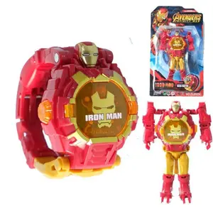 PROMO COD JAM TANGAN ANAK ROBOT IRONMAN Karakter Kartun Digital