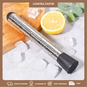 Penghancur Es Batu / Penghancur Bumbu Manual / Muddler Cocktail Ice Crusher / Tumbukan Penumbuk Buah Mojito Crusher I PB-25