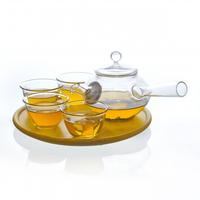 Gambar Yokode Teaset with 4 cups - SUJI Glass Kaca dari Suji Premium Handcrafted Kota Bandung 1 Tokopedia