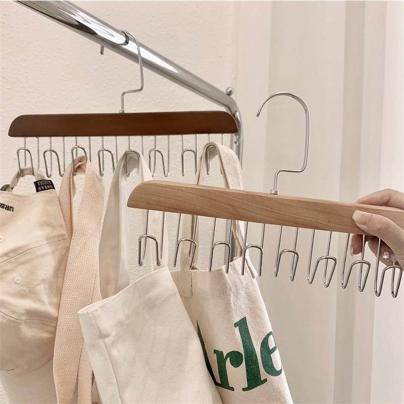 Móc Phơi Bằng Gỗ 8 nhánh Treo Đồ Đa Năng, Móc Gỗ Treo Đồ Lót , Cà Vạt , Dây Lưng Tiện Dụng 4
