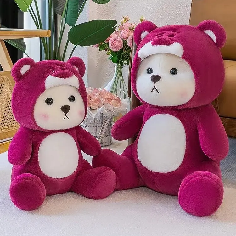 Gấu bông lena ngồi siêu đáng yêu  - thú nhồi bông lena gấu dâu sezi 30cm Thú Bông Toy Đồ Chơi 1