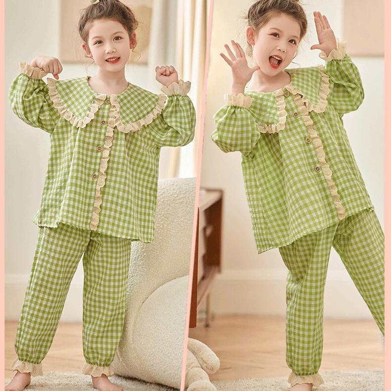 Bộ Đồ Ngủ Trẻ Em, Bé Gái, Bộ Sưu Tập Xuân Thu, Quần Dài Tay, Phù Hợp Với Trẻ Em Trung Bình Và Lớn, Phong Cách Công Chúa, Bộ Đồ Mặc Nhà Phổ Biến, Phát Hành Năm 2025 7