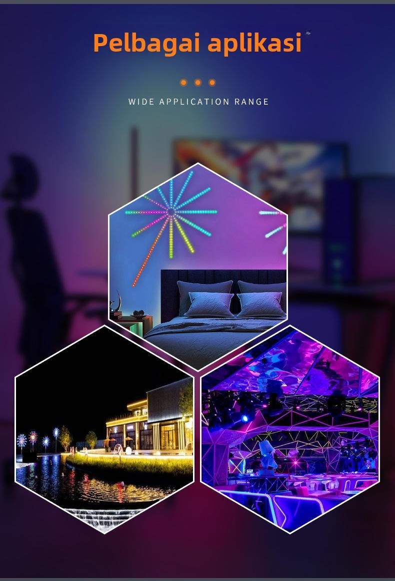 Product Introduction of LED 5V Colorful Firework Lights for a Neon Room 1