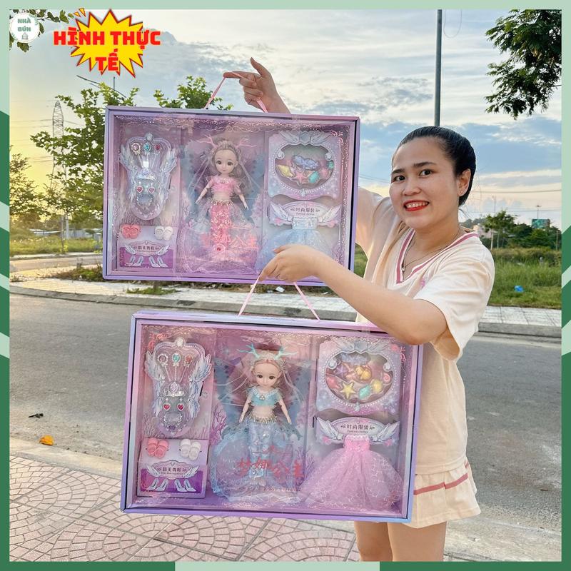 Đồ Chơi Búp Bê Nàng Tiên Cá Kèm Phụ Kiện Quần Áo, Túi Xách Đáng Yêu Cho Bé Gái E14