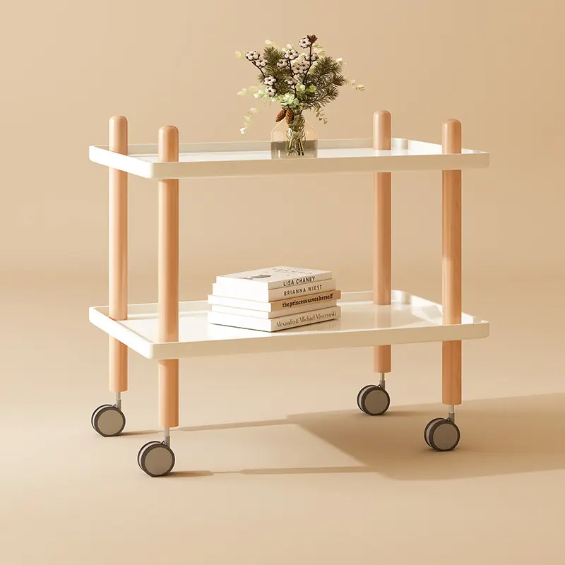 Small cart, mobile sofa, bedside table, tea table, small table, bedside table, minimalist mini, solid wood edge table, corner table