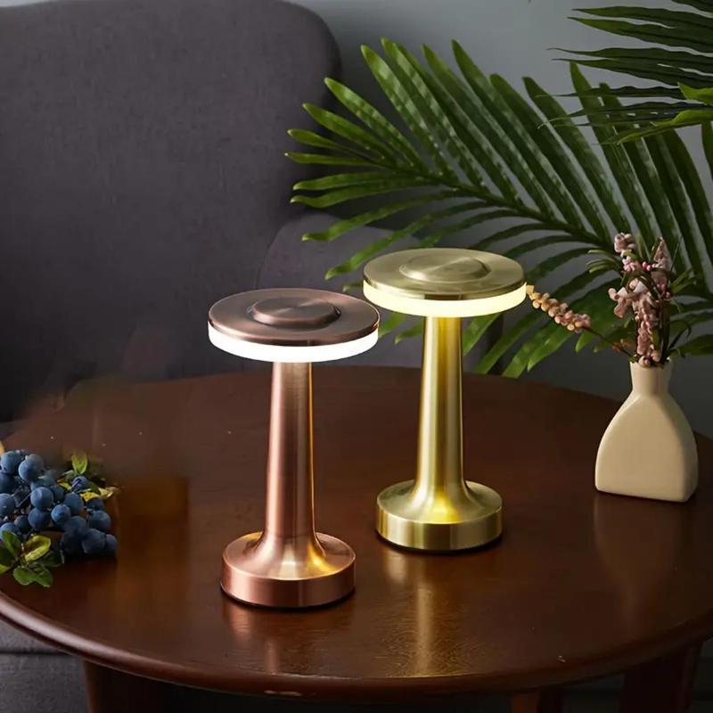 Rechargeable LED Wireless Desk Lamp, 1 Count Portable Touch Sensor Lamp, 3 Adjustable Color Night Light, Suitable for Camping, Bedroom, Living Room, Office 8
