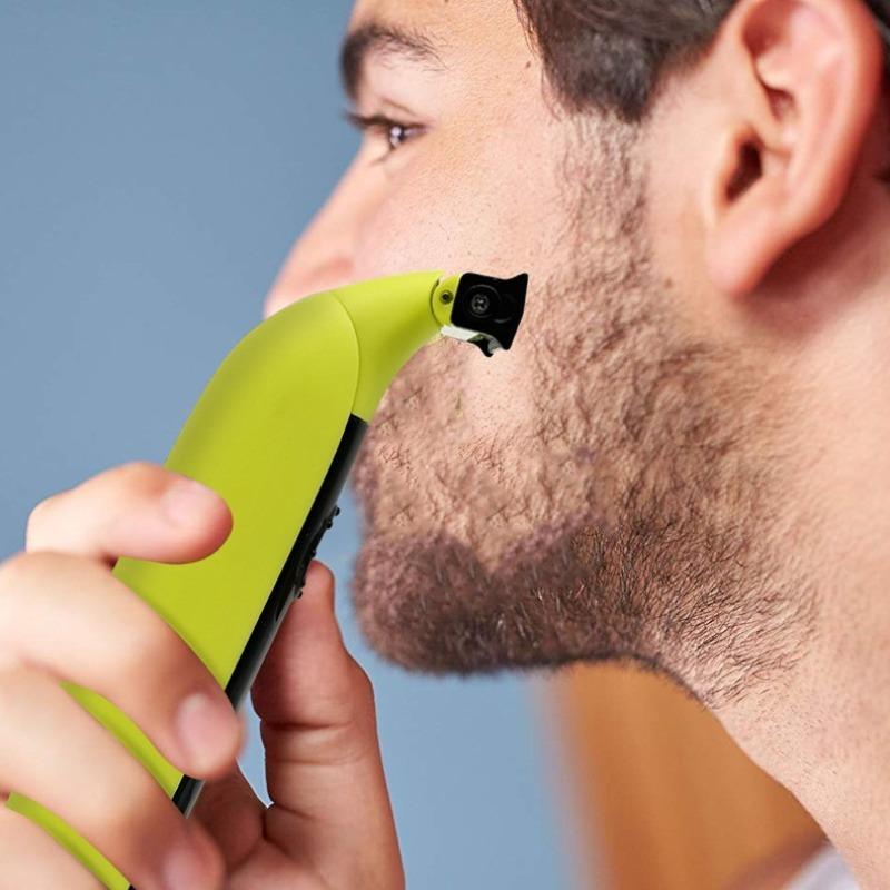 Product Introduction of Electric Beard Trimmer, Rechargeable Beard Shaver, Double-sided Blade Shaving Razor, Personal Care Appliances for Men Hair Cutting Machines 2