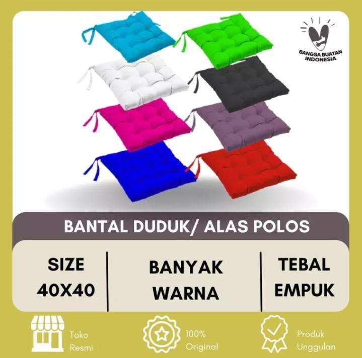 Bantal Alas Duduk Sandaran Kursi Kayu - Aneka Warna 2