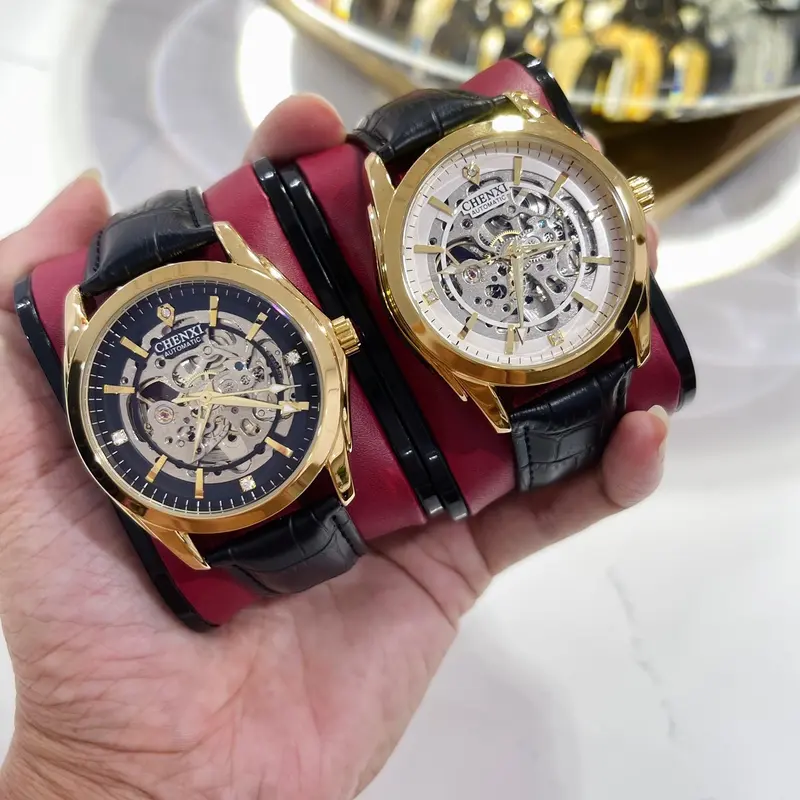 Đồng Hồ  Nam  Chenxi Chính Hãng (CX-8821G Máy Cơ Siêu mỏng) Watch 4