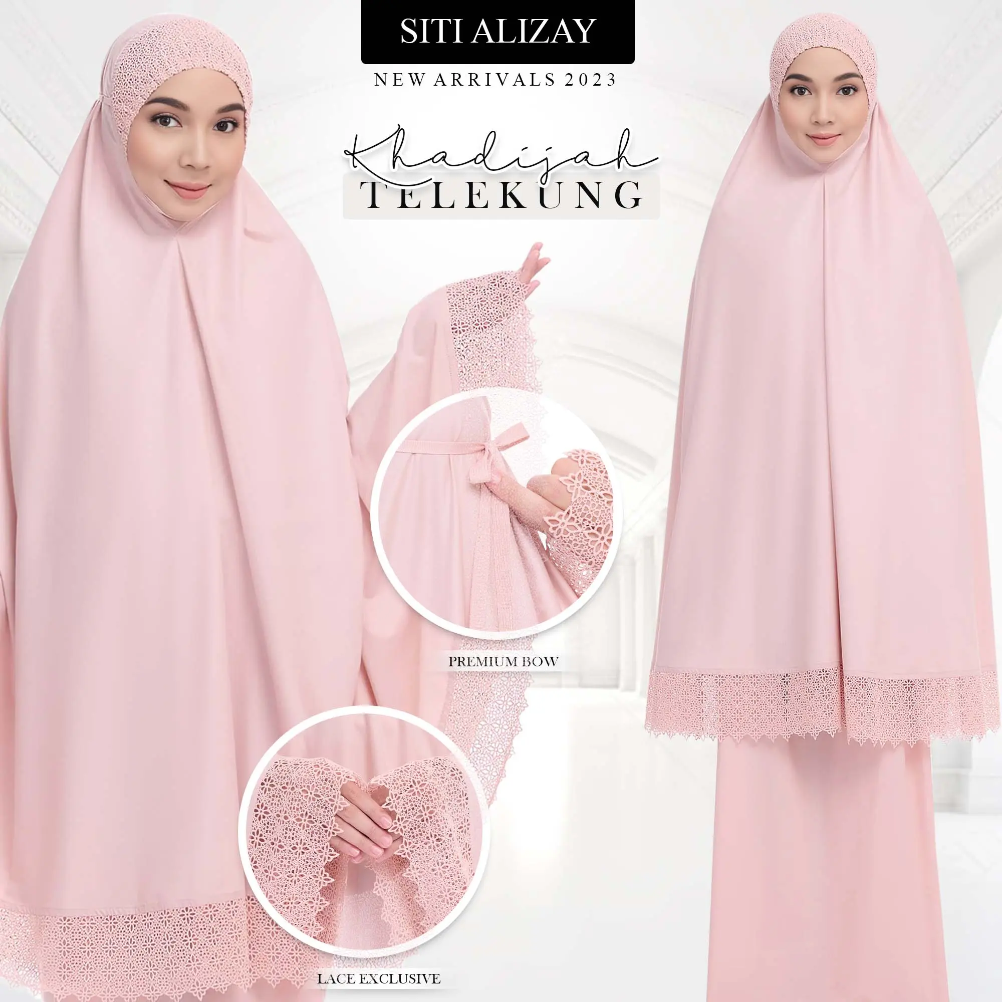 Telekung Maryam Lace by Telekung Siti (Ready Stock)