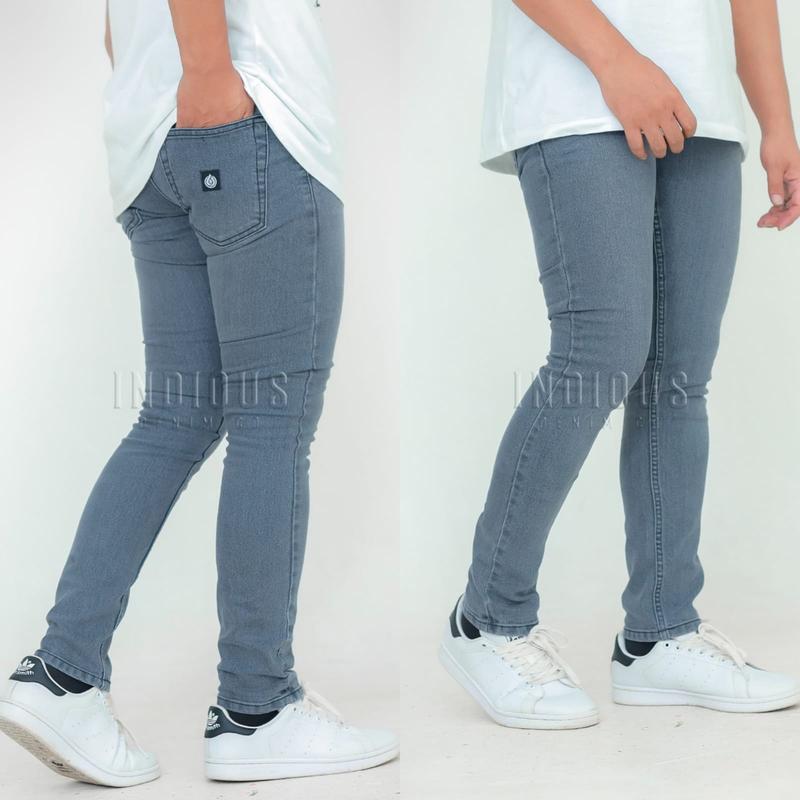 Celana jeans jumbo pria / celana panjang slimfit stretch melar / celana skinny / celana jeans Cowok dewasa 0