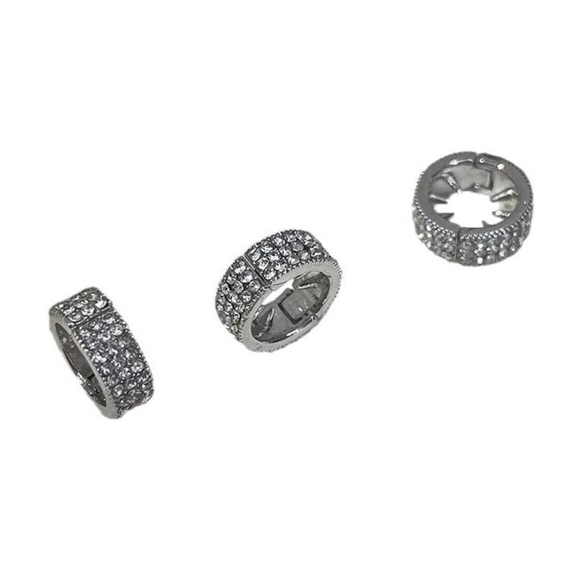 Product Introduction of 2/4/6pcs/set Performance Makeup Y2K Hair Braid Tubes Hair Braiding Hollow Out Hair Ring for Braids Shiny Headwear Round Hairclasp Hair Jewelry 19