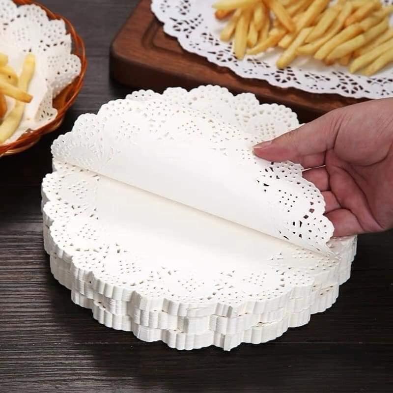 Sét 140 tờ Giấy thấm dầu ăn thực phẩm Giấy thấm dầu mỡ nhà bếp an toàn sức khỏe hút dầu mỡ tốt kích thước 21x21cm