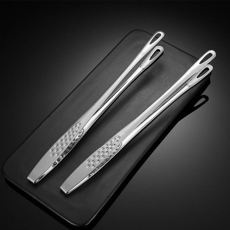 Product Introduction of Food Tongs Stainless Steel Barbecue Tongs Meat Salad Steak Food Serving Tongs Tweezers 32