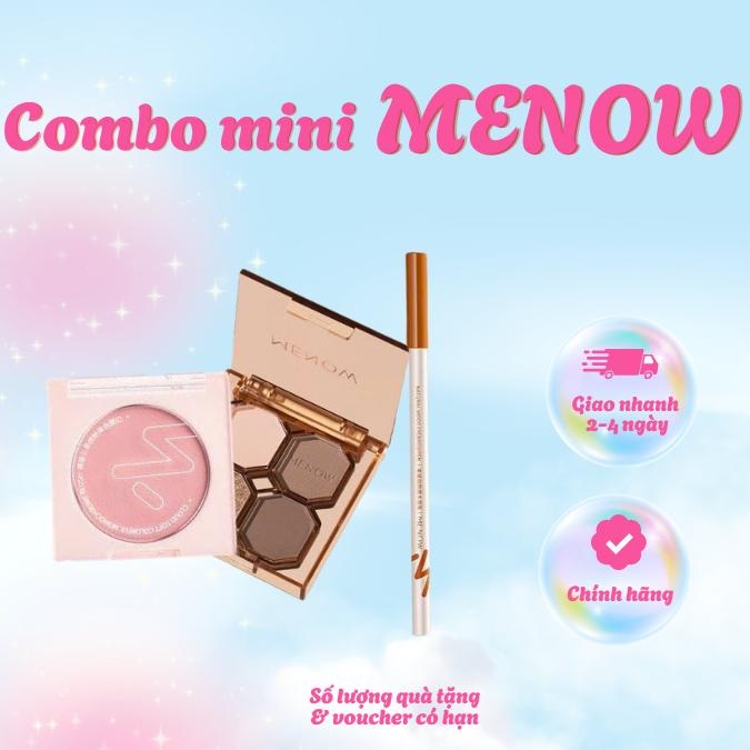 MENOW Combo Phấn Má Kẻ Mày Menow Cho Người Mới Tập Makeup