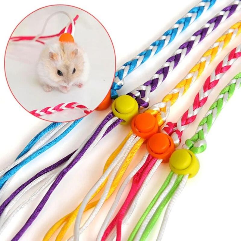 Dây Xích Hamster Thú Cưng, Chất Liệu Nylon, Chất Lượng Cao, Dây Xích Đi Bộ Có Thể Điều Chỉnh 1,4m, Thích Hợp Cho Thỏ Và Chuột Hamster, Dây Xích Vòng Cổ 0