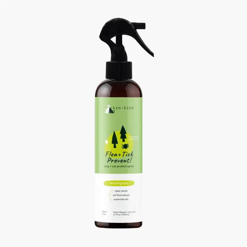 Kin + Kind - Flea & Tick Lemongrass Repel Spray For Dogs and Cats (354ml)