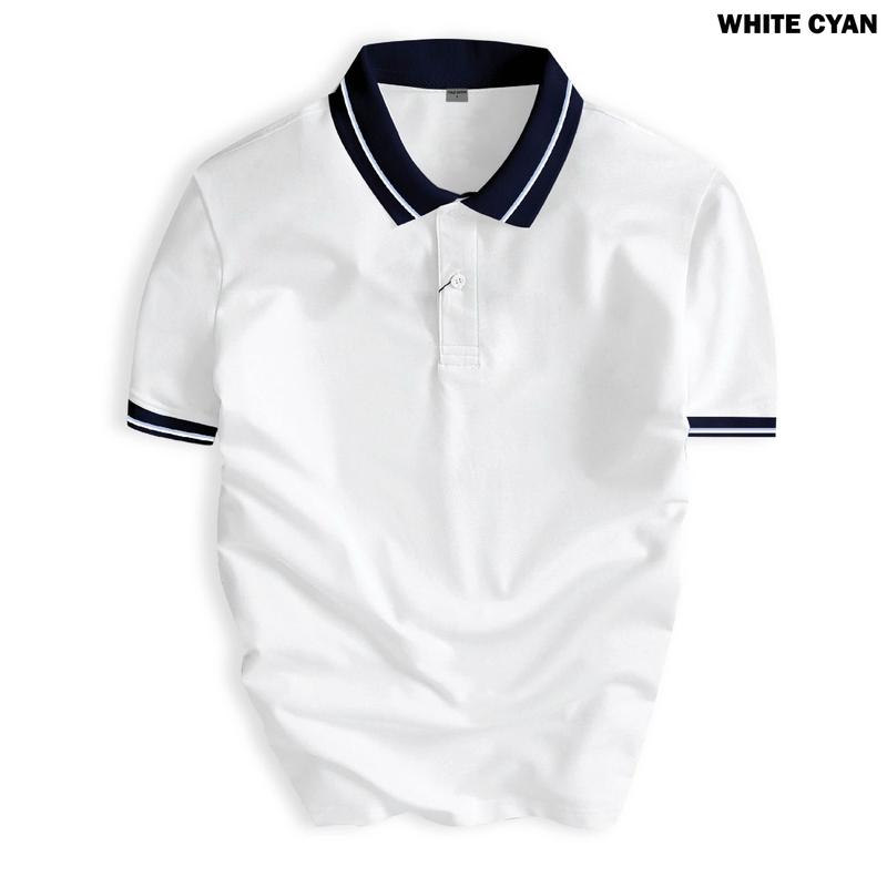 Áo Thun Polo Phối Basic Vải Cá Sấu Cao Cấp, Sang Trọng, Co Dãn 4 Chiều Dày Dặn